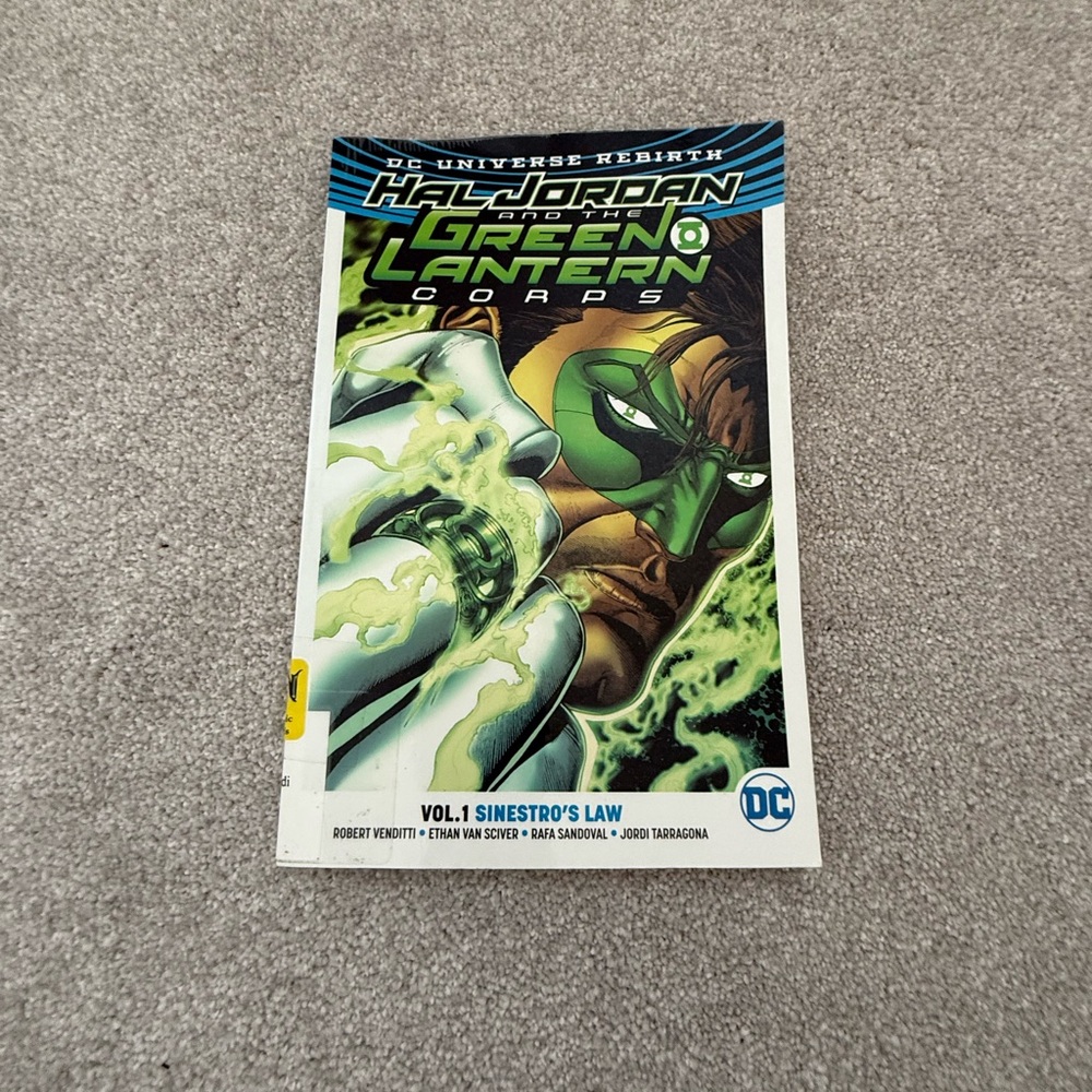 DC Green Lantern Corps Comic with Green and Black Cover
